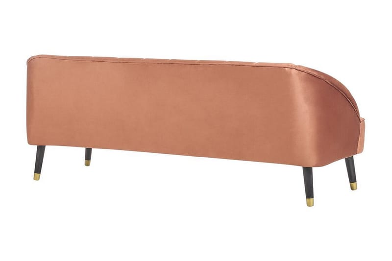 Farrin Soffa 3-sits - Brun/Svart/Guld - Möbler - Soffa - Sammetssoffa