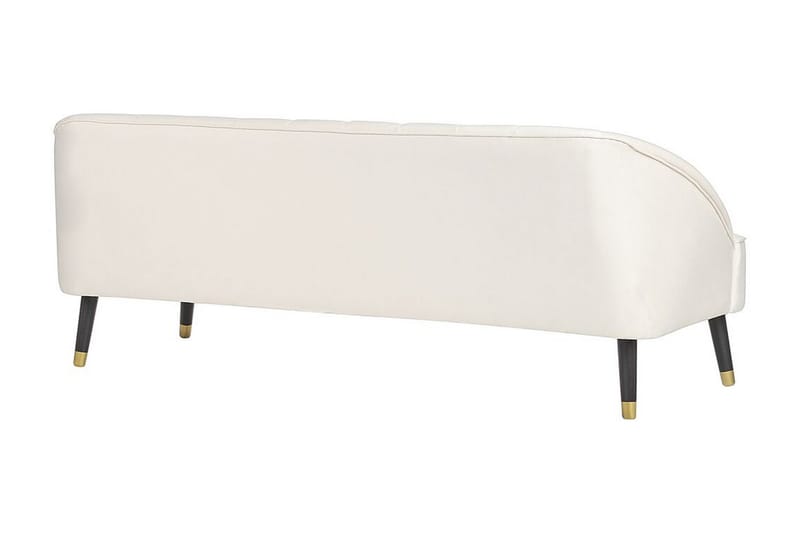 Farrin Soffa 3-sits - Vit/Svart/Guld - Möbler - Soffa - Sammetssoffa