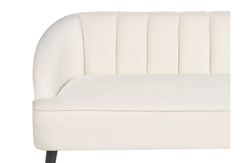 Farrin Soffa 3-sits - Vit/Svart/Guld - Möbler - Soffa - Sammetssoffa