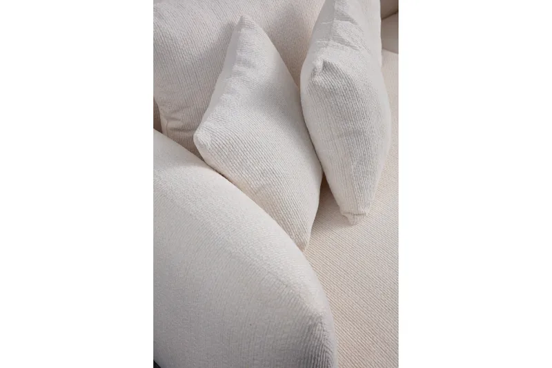 Floransa 4-sits Soffa med Divan - Vit - Möbler - Soffa - Divansoffa & schäslongsoffa - 4 sits soffa med divan