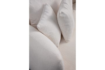 Floransa 4-sits Soffa med Divan - Vit - Möbler - Soffa - Divansoffa & schäslongsoffa - 4 sits soffa med divan