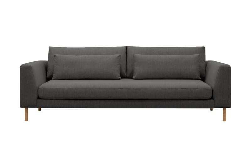 Florenz 3-sits Tygsoffa, Mörkgrå