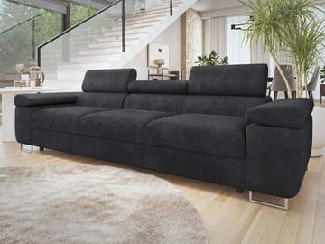 Gabina 3-sits Soffa - svart - Möbler - Soffa - 3 sits soffa