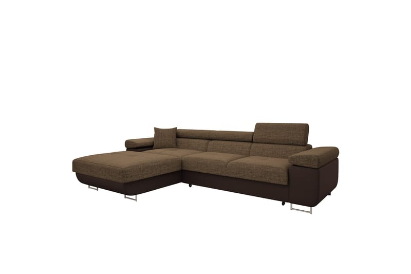 Gabina Soffa med Divan 3-sits - Brun - Möbler - Soffa - Skinnsoffa