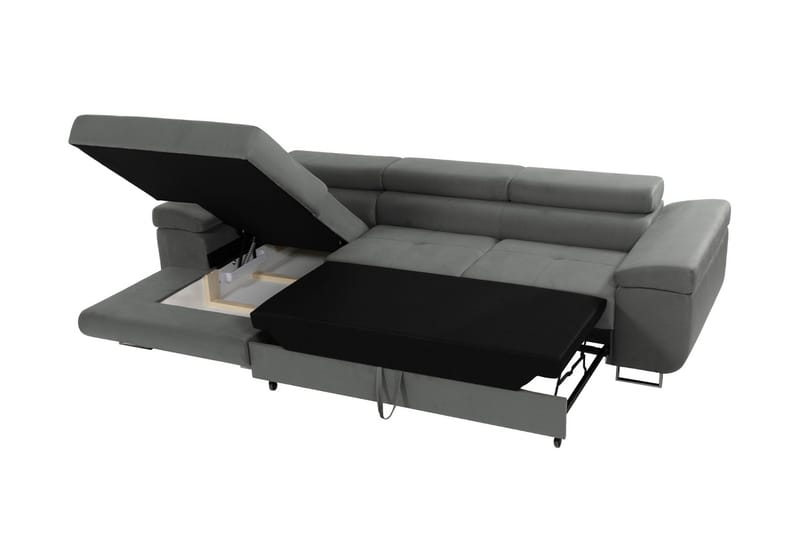 Gabina Soffa med Divan 3-sits - Grå - Möbler - Soffa - Skinnsoffa