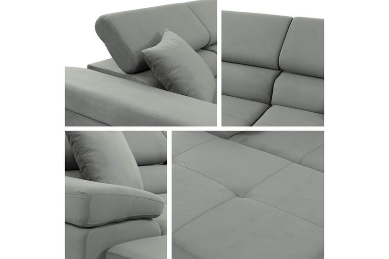 Gabina Soffa med Divan 3-sits - Grå/Vit - Möbler - Soffa - Skinnsoffa
