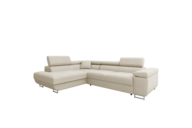 Gabina Soffa med Schäslong 3-sits - Beige - Möbler - Soffa - Sammetssoffa