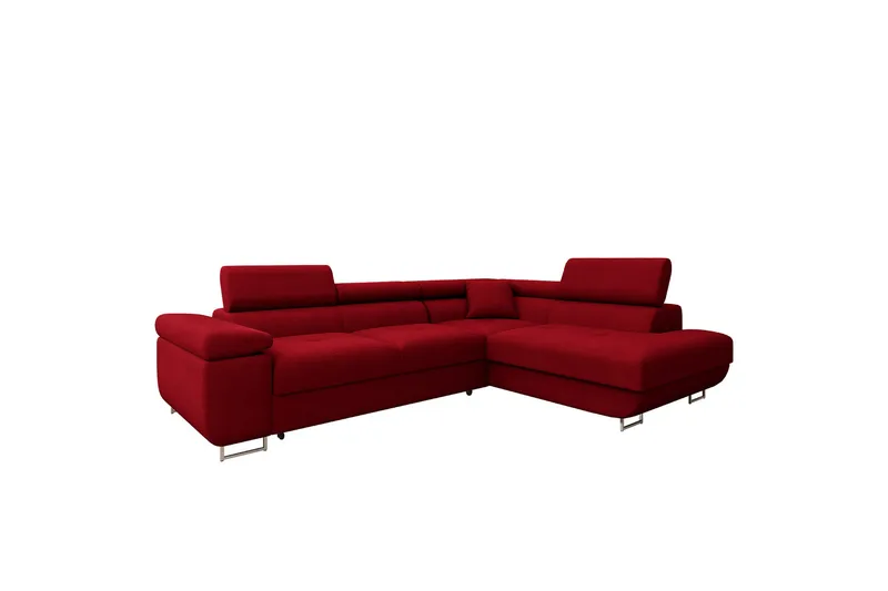 Gabina Soffa med Schäslong 3-sits, Röd