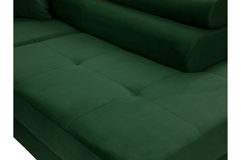 Gabina Soffa med Schäslong 3-sits - Röd - Möbler - Soffa - Sammetssoffa
