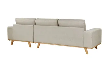 Gaines Hörnsoffa 3-sits - Beige/Ljust trä - Möbler - Soffa - Hörnsoffa - Hörnsoffa med divan