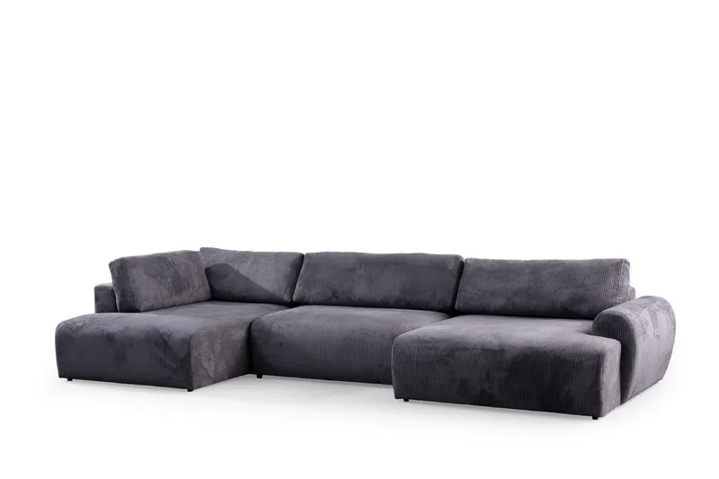 Gaudir 4-sits Soffa med Divan, Antracit
