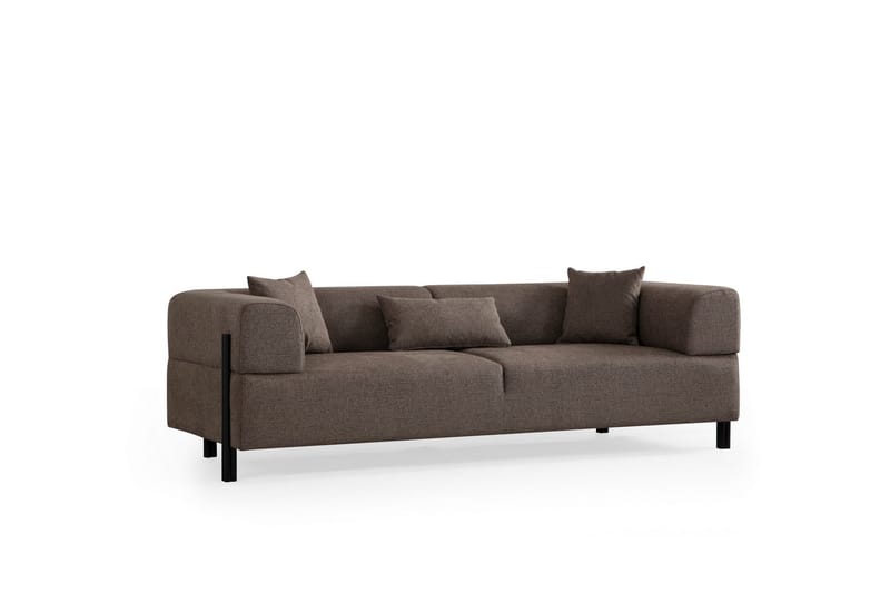 Gio 3-sits Soffa, Brun