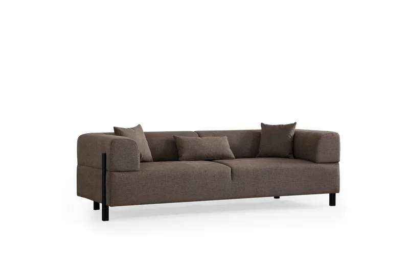 Gio 3-sits Soffa, Brun