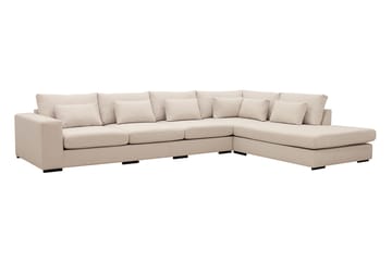 Grande 5-sits Soffa med Schäslong Höger - Beige Tyg - Möbler - Soffa - Divansoffa & schäslongsoffa