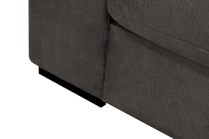 Grande 5-sits Soffa med Schäslong Höger - Mörkgrå Sammet - Möbler - Soffa - Sammetssoffa