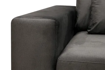 Grande 5-sits Soffa med Schäslong Höger - Mörkgrå Sammet - Möbler - Soffa - Sammetssoffa