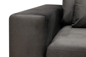 Grande 5-sits Soffa med Schäslong Höger - Mörkgrå Sammet - Möbler - Soffa - Sammetssoffa