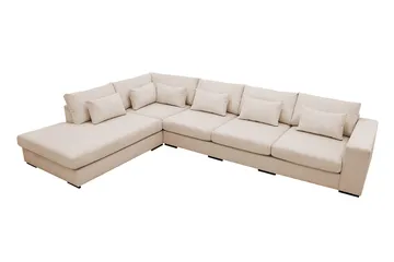 Grande 5-sits Soffa med Schäslong Vänster - Beige Manchester - Möbler - Soffa - Divansoffa & schäslongsoffa