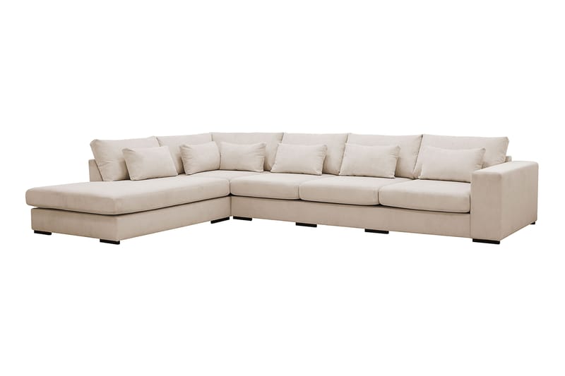 Grande 5-sits Soffa med Schäslong Vänster - Beige Manchester - Möbler - Soffa - Divansoffa & schäslongsoffa