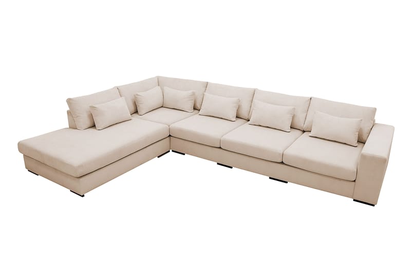 Grande 5-sits Soffa med Schäslong Vänster - Beige Manchester - Möbler - Soffa - Divansoffa & schäslongsoffa