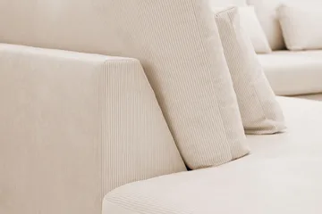 Grande 5-sits Soffa med Schäslong Vänster - Beige Manchester - Möbler - Soffa - Divansoffa & schäslongsoffa