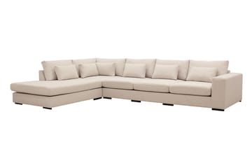 Grande 5-sits Soffa med Schäslong Vänster - Beige Tyg - Möbler - Soffa - Divansoffa & schäslongsoffa