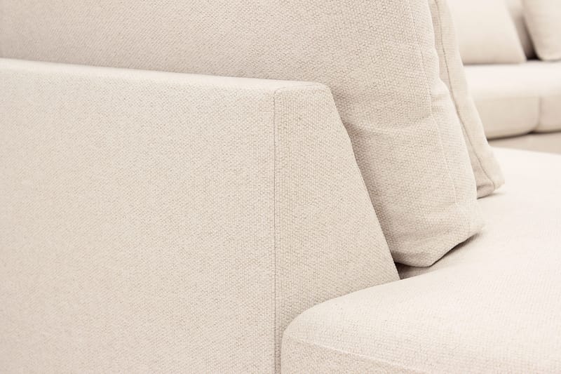 Grande 5-sits Soffa med Schäslong Vänster - Beige Tyg - Möbler - Soffa - Divansoffa & schäslongsoffa