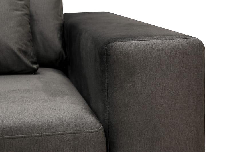 Grande 5-sits Soffa med Schäslong Vänster - Mörkgrå Sammet - Möbler - Soffa - Sammetssoffa