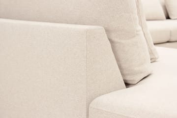 Grande 5-sits U-Soffa med Divan Höger - Beige Tyg - Möbler - Soffa - U-soffa