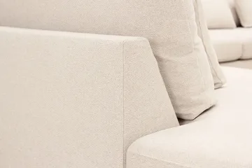 Grande 5-sits U-Soffa med Divan Höger - Beige Tyg - Möbler - Soffa - U-soffa