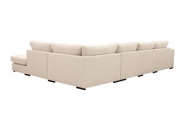 Grande 5-sits U-Soffa med Divan Vänster - Beige Tyg - Möbler - Soffa - U-soffa