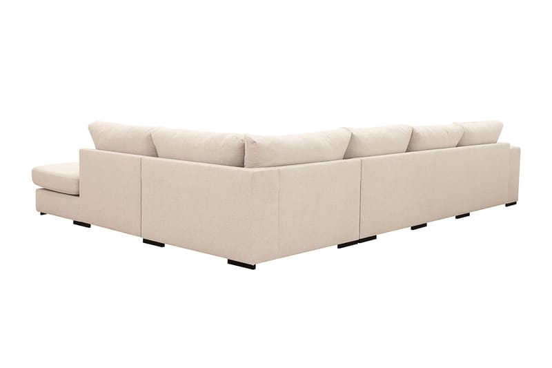 Grande 5-sits U-Soffa med Divan Vänster - Beige Tyg - Möbler - Soffa - U-soffa