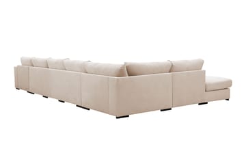 Grande 6-sits U-Soffa med Divan Höger - Beige Manchester - Möbler - Soffa - U-soffa