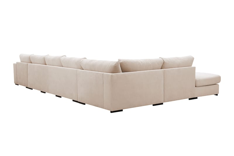 Grande 6-sits U-Soffa med Divan Höger - Beige Manchester - Möbler - Soffa - U-soffa