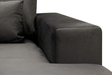 Grande 6-sits U-Soffa med Divan Höger - Mörkgrå Sammet - Möbler - Soffa - Sammetssoffa