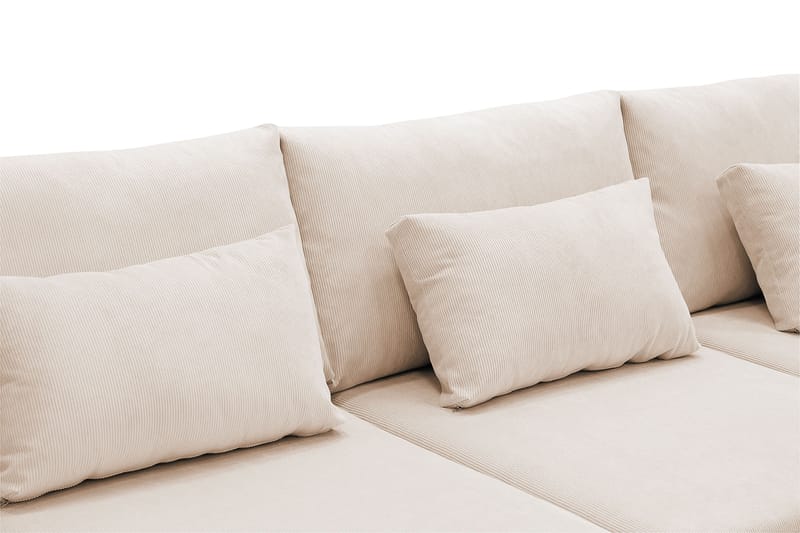 Grande 6-sits U-Soffa med Divan Vänster - Beige Manchester - Möbler - Soffa - U-soffa