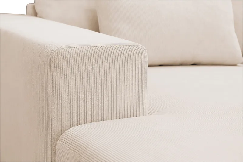 Grande 6-sits U-Soffa med Divan Vänster - Beige Manchester - Möbler - Soffa - U-soffa