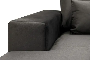 Grande 6-sits U-Soffa med Divan Vänster - Mörkgrå Sammet - Möbler - Soffa - Sammetssoffa
