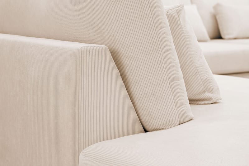 Grande Stor 7-sits U-Soffa med Divan Höger - Beige Manchester - Möbler - Soffa - Modulsoffa - Komplett modulsoffa