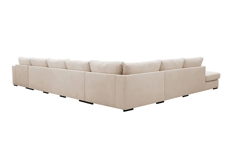 Grande Stor 7-sits U-Soffa med Divan Höger - Beige Manchester - Möbler - Soffa - Modulsoffa - Komplett modulsoffa