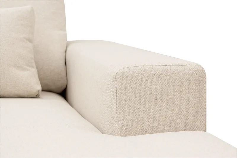 Grande Stor 7-sits U-Soffa med Divan Höger - Beige Tyg - Möbler - Soffa - Modulsoffa - Komplett modulsoffa