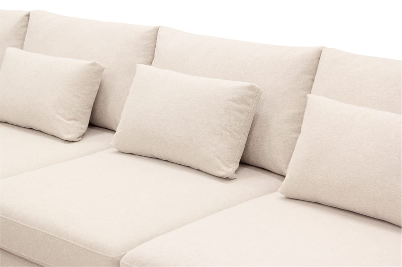 Grande Stor 7-sits U-Soffa med Divan Höger - Beige Tyg - Möbler - Soffa - U-soffa