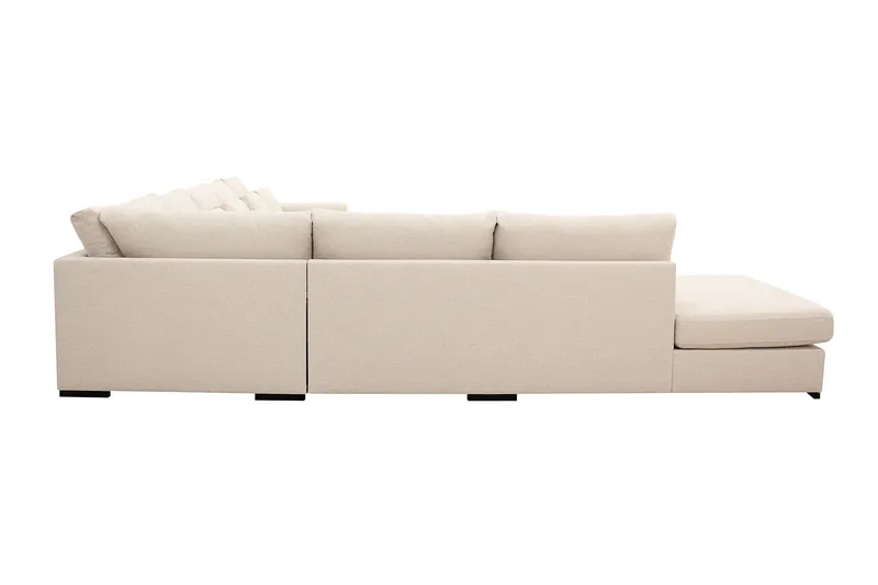 Grande Stor 7-sits U-Soffa med Divan Höger - Beige Tyg - Möbler - Soffa - Modulsoffa - Komplett modulsoffa