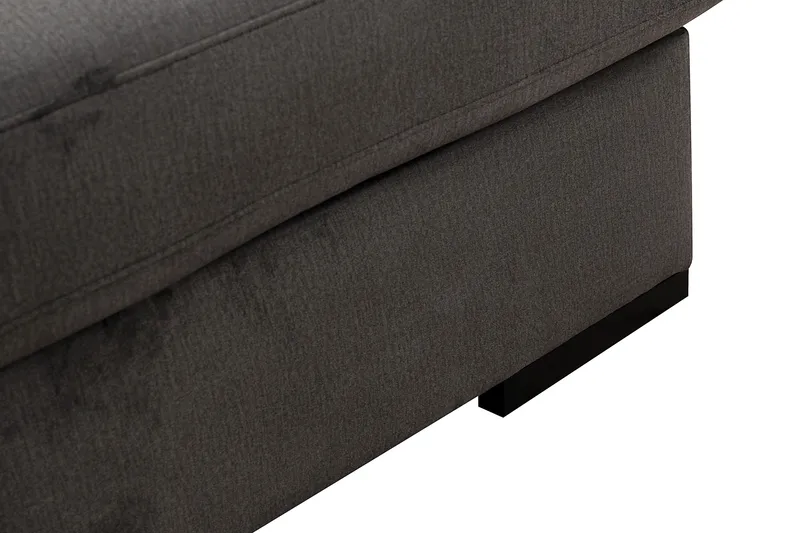 Grande Stor 7-sits U-Soffa med Divan Höger - Mörkgrå Sammet - Möbler - Soffa - Modulsoffa - Komplett modulsoffa