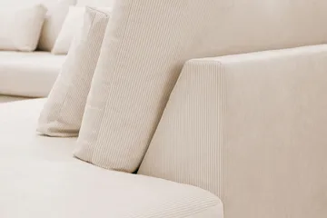 Grande Stor 7-sits U-Soffa med Divan Vänster - Beige Manchester - Möbler - Soffa - Modulsoffa - Komplett modulsoffa