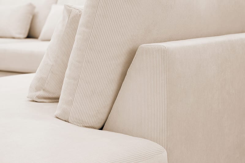 Grande Stor 7-sits U-Soffa med Divan Vänster - Beige Manchester - Möbler - Soffa - Modulsoffa - Komplett modulsoffa