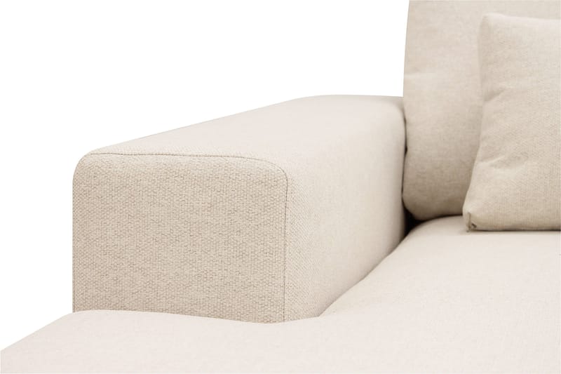 Grande Stor 7-sits U-Soffa med Divan Vänster - Beige Tyg - Möbler - Soffa - Modulsoffa - Komplett modulsoffa