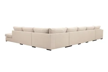 Grande Stor 7-sits U-Soffa med Divan Vänster - Beige Tyg - Möbler - Soffa - Modulsoffa - Komplett modulsoffa