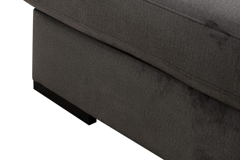 Grande Stor 7-sits U-Soffa med Divan Vänster - Mörkgrå Sammet - Möbler - Soffa - Sammetssoffa
