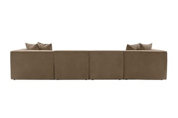 Gregor Soffa med Divan 4-sits - Brun - Möbler - Soffa - Divansoffa & schäslongsoffa - 4 sits soffa med divan